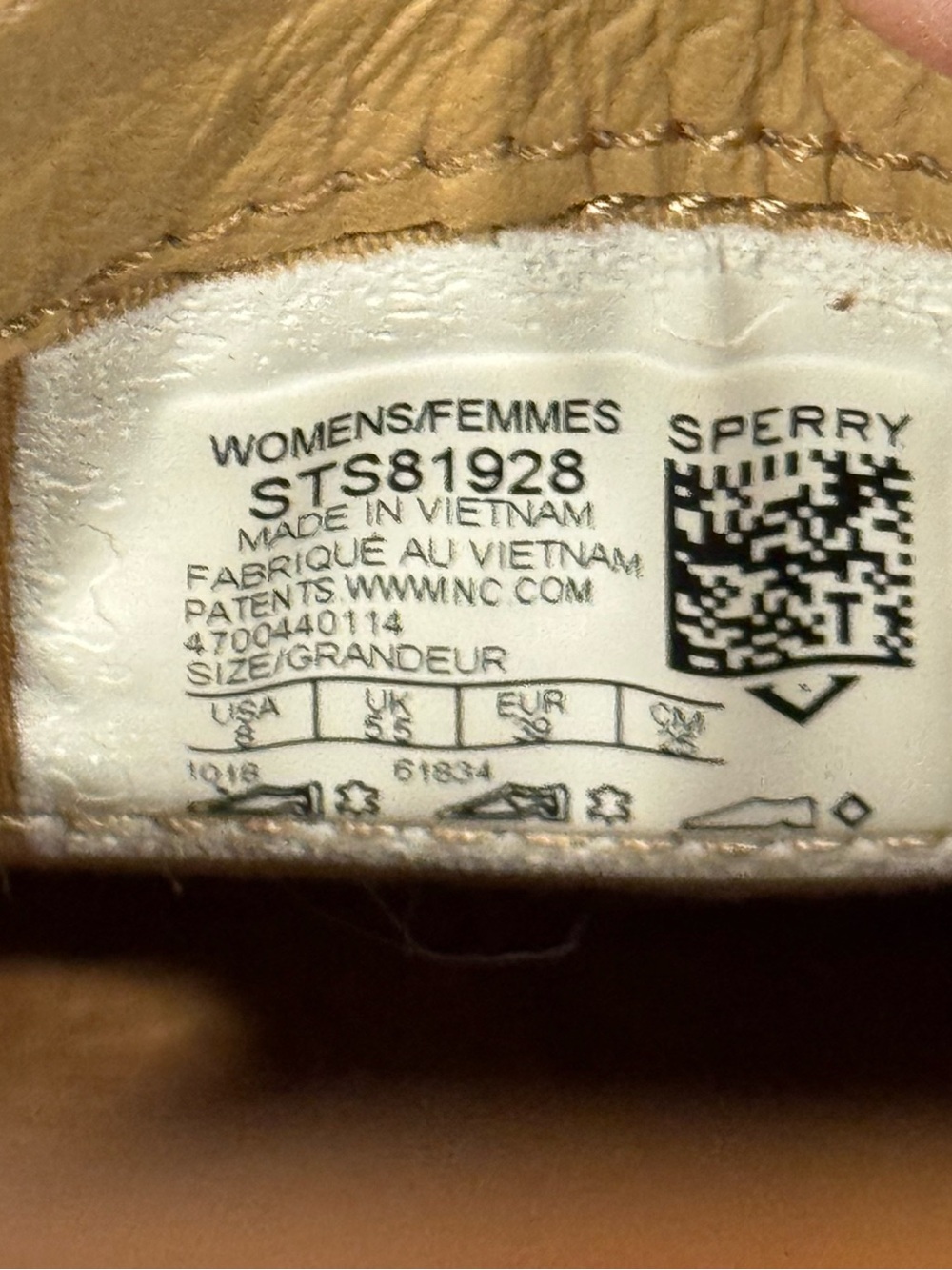 Sperry Top-Sider Seaport Light Brown Leather Penny Loafers Womens 8 - Picture 9 of 9